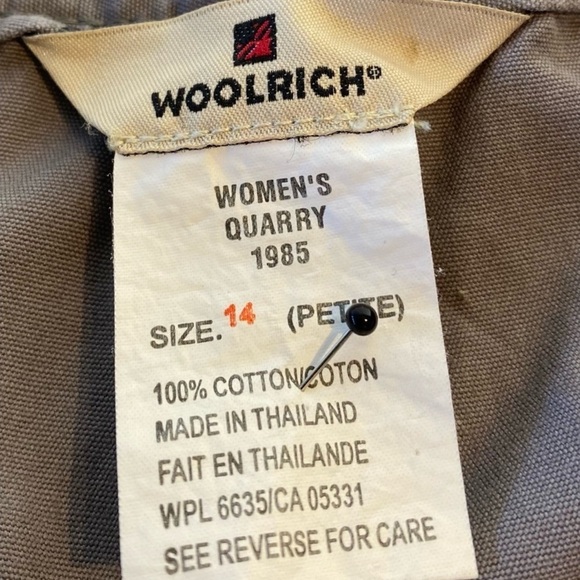 Woolrich Womens Grey Taupe Cargo Shorts Size 14P 30 High-Rise 6” I 100% Cotton - Picture 6 of 16
